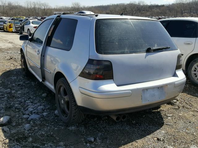 9BWDE61JX24024885 - 2002 VOLKSWAGEN GTI BASE SILVER photo 3