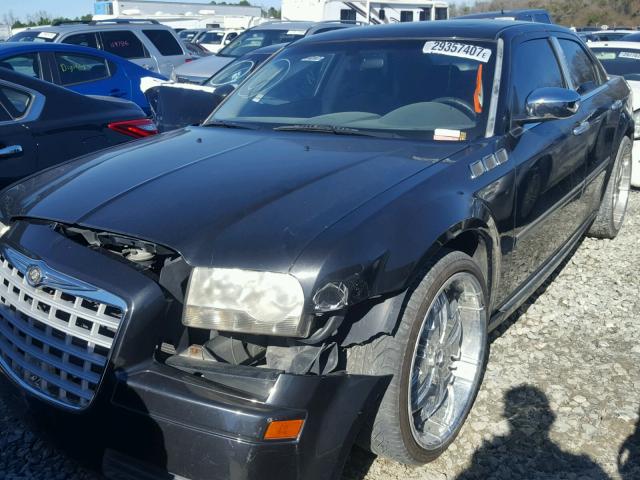 2C3KA43R87H828962 - 2007 CHRYSLER 300 BLACK photo 2