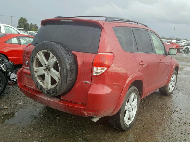 JTMBD32V886072886 - 2008 TOYOTA RAV4 SPORT RED photo 4