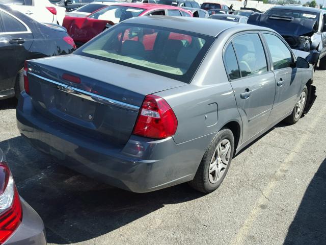 1G1ZS58F27F304454 - 2007 CHEVROLET MALIBU LS ნაცრისფერი ფოტო 4