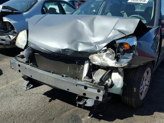 1G1ZS58F27F304454 - 2007 CHEVROLET MALIBU LS ნაცრისფერი ფოტო 9