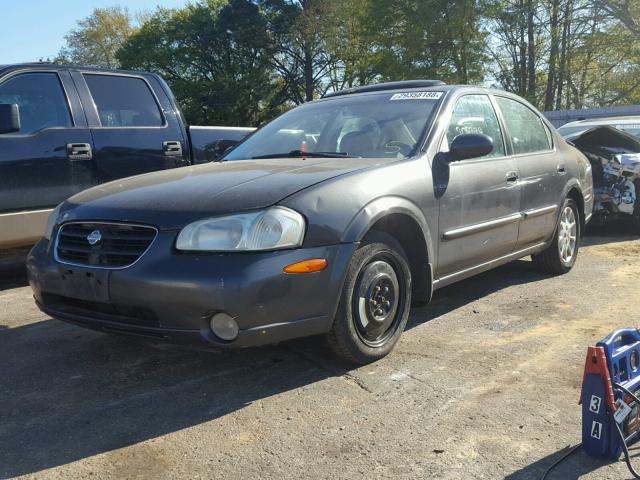 JN1CA31A2YT219753 - 2000 NISSAN MAXIMA GLE GRAY photo 2