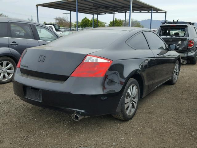 1HGCS12349A007403 - 2009 HONDA ACCORD LX BLACK photo 4