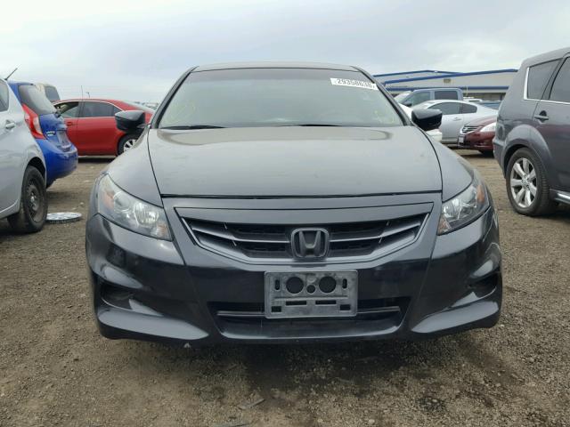 1HGCS12349A007403 - 2009 HONDA ACCORD LX BLACK photo 9