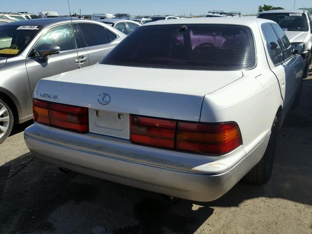 JT8UF11E2N0118895 - 1992 LEXUS LS 400 WHITE photo 4