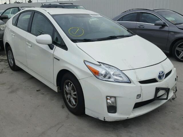 JTDKN3DU6B0328096 - 2011 TOYOTA PRIUS WHITE photo 1