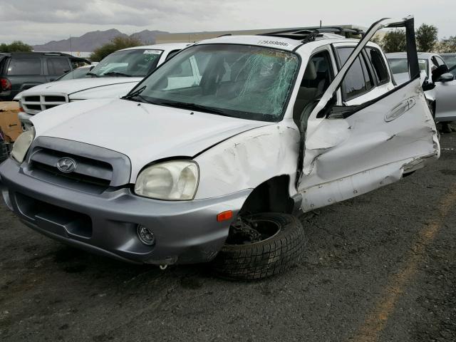 KM8SC73D16U103237 - 2006 HYUNDAI SANTA FE G WHITE photo 2