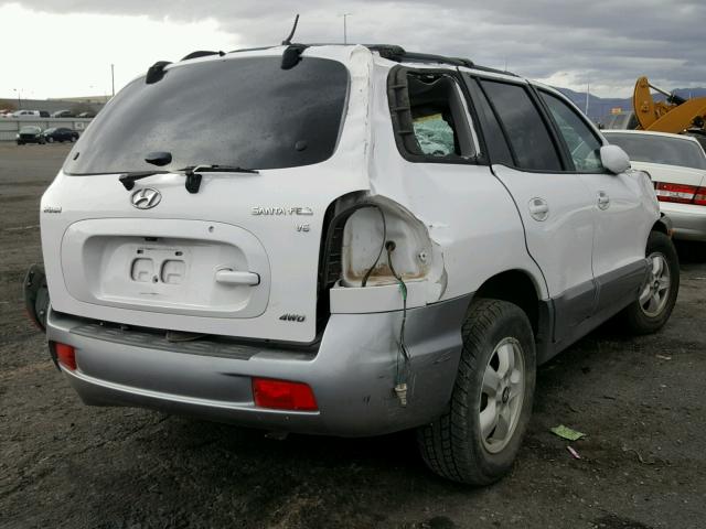 KM8SC73D16U103237 - 2006 HYUNDAI SANTA FE G WHITE photo 4