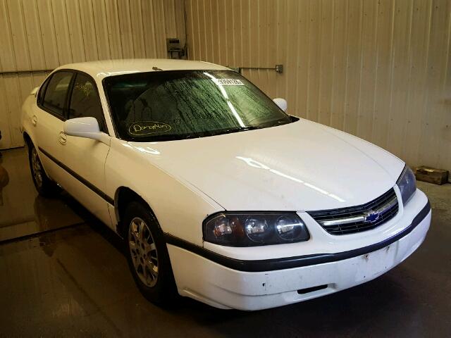 2G1WF55E319304501 - 2001 CHEVROLET IMPALA WHITE photo 1