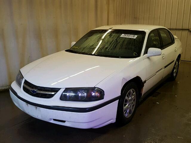 2G1WF55E319304501 - 2001 CHEVROLET IMPALA WHITE photo 2