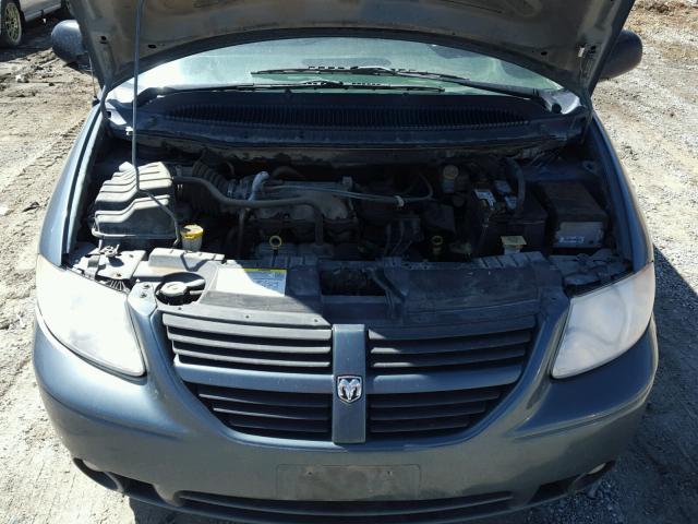 2D4GP44L47R272110 - 2007 DODGE GRAND CARA GREEN photo 7