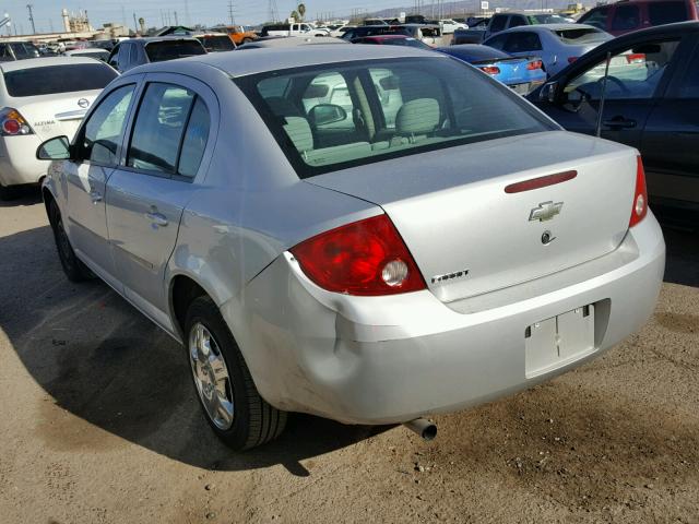 1G1AK52F557652259 - 2005 CHEVROLET COBALT SILVER photo 3