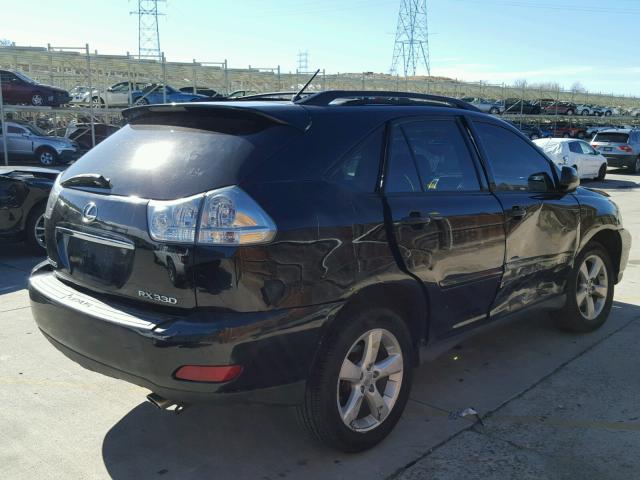 2T2HA31U24C018669 - 2004 LEXUS RX 330 BLACK photo 4