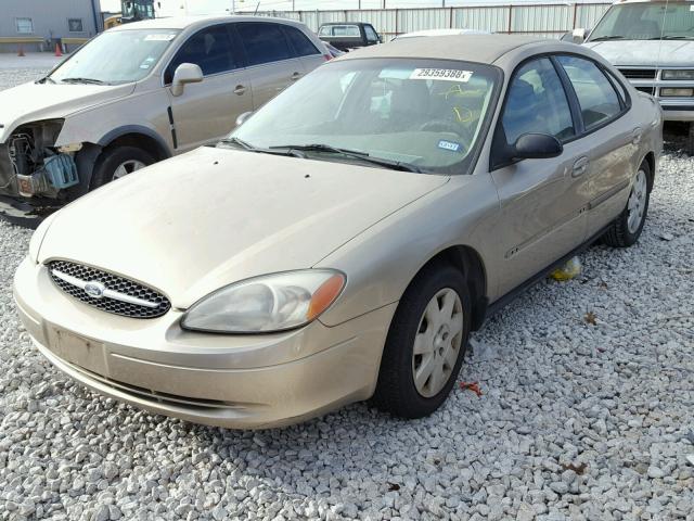 1FAFP52U81A159501 - 2001 FORD TAURUS LX GOLD photo 2