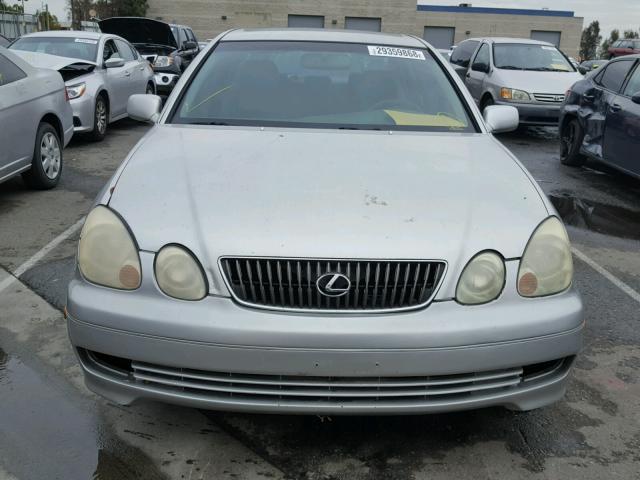 JT8BD69S110149604 - 2001 LEXUS GS 300 SILVER photo 9