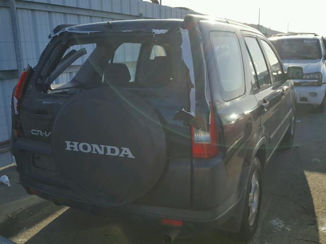 JHLRD78442C022258 - 2002 HONDA CR-V LX BLACK photo 4