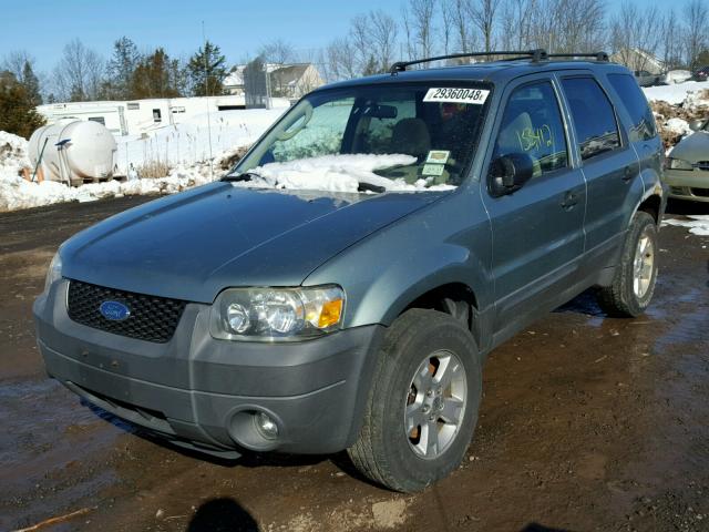 1FMCU93135KA97437 - 2005 FORD ESCAPE XLT TEAL photo 2