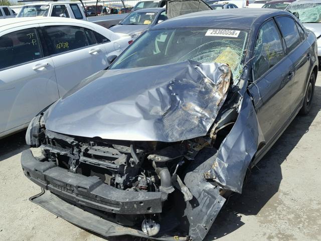 3VW2K7AJXBM390315 - 2011 VOLKSWAGEN JETTA BASE 灰色 照片 2