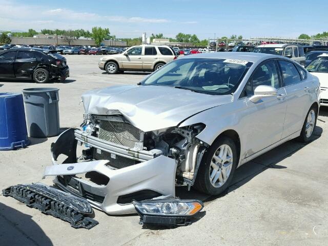 3FA6P0HR3DR324189 - 2013 FORD FUSION SE SILVER photo 2