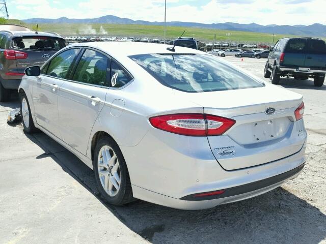 3FA6P0HR3DR324189 - 2013 FORD FUSION SE SILVER photo 3