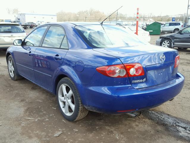 1YVFP80C855M46335 - 2005 MAZDA 6 I BLUE photo 3