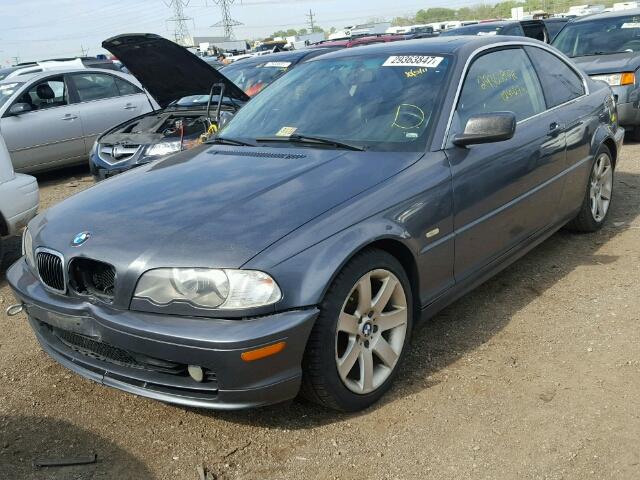 WBABM3349YJN86777 - 2000 BMW 323 CI GRAY photo 2