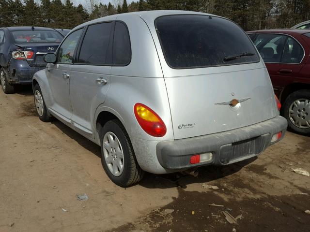 3C4FY4BB91T251953 - 2001 CHRYSLER PT CRUISER SILVER photo 3