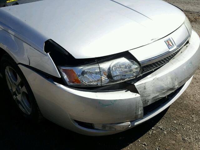 1G8AK52FX4Z147354 - 2004 SATURN ION LEVEL SILVER photo 9