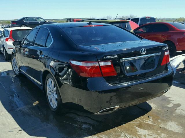 JTHBL46FX85078365 - 2008 LEXUS LS 460 BLACK photo 3