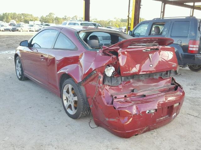 1G2AN18BX77137387 - 2007 PONTIAC G5 GT MAROON photo 3