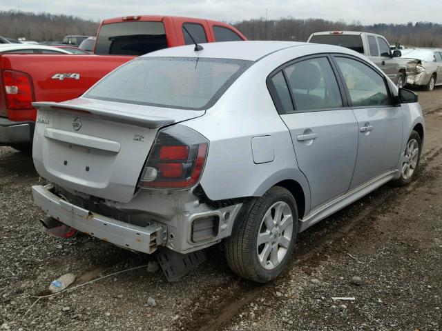 3N1AB6AP9CL708836 - 2012 NISSAN SENTRA 2.0 SILVER photo 4