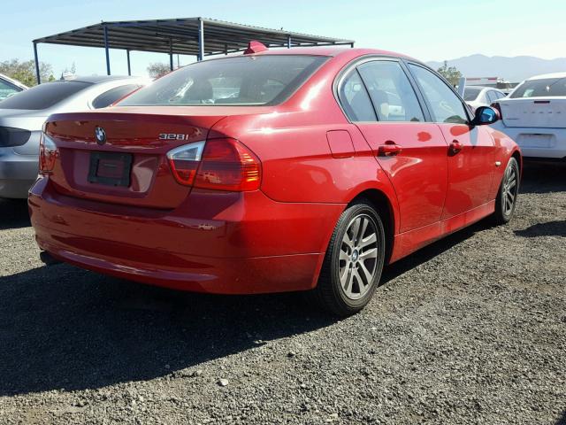 WBAVC53557FZ70853 - 2007 BMW 328 I SULE RED photo 4