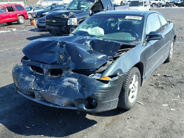 1G2WP12K7WF224192 - 1998 PONTIAC GRAND PRIX GREEN photo 2