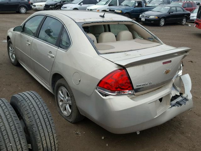 2G1WB5EK0B1322892 - 2011 CHEVROLET IMPALA LT BEIGE photo 3