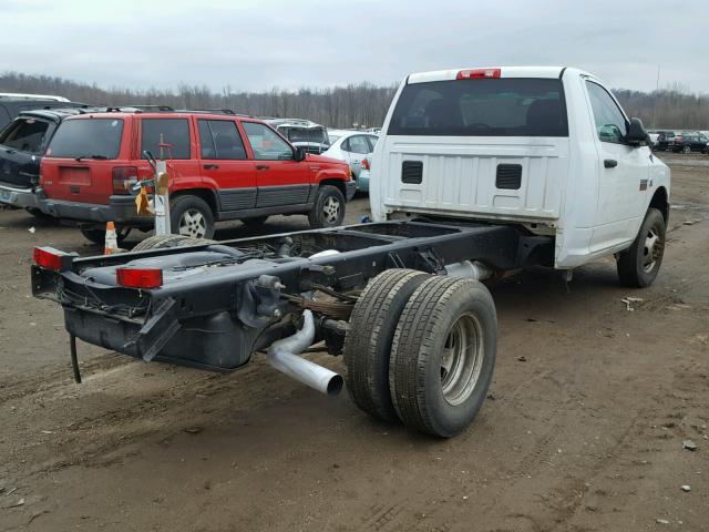 3C7WDSBLXCG159466 - 2012 DODGE RAM 3500 S WHITE photo 4