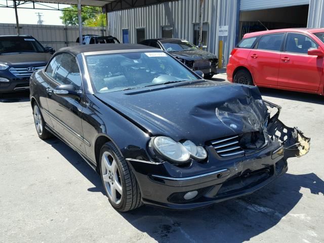 WDBTK75J85F146747 - 2005 MERCEDES-BENZ CLK 500 BLACK photo 1