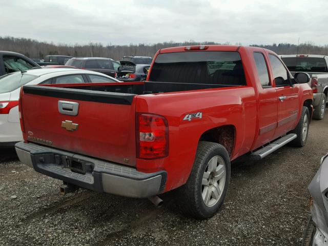 1GCEK19JX8Z236907 - 2008 CHEVROLET SILVERADO RED photo 4