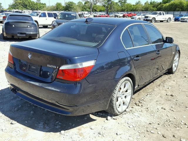 WBANE535X7CW62699 - 2007 BMW 525 I BLUE photo 4