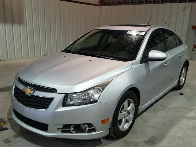 1G1PF5SC4C7359891 - 2012 CHEVROLET CRUZE LT SILVER photo 2