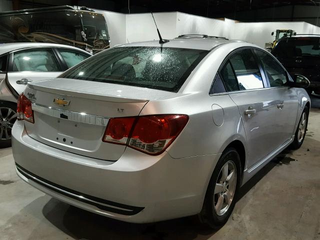 1G1PF5SC4C7359891 - 2012 CHEVROLET CRUZE LT SILVER photo 4