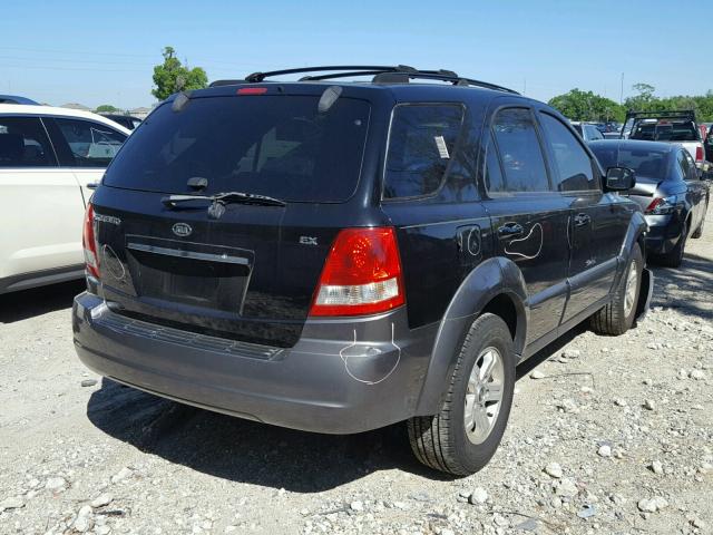 KNDJD733X55482316 - 2005 KIA SORENTO EX BLACK photo 4