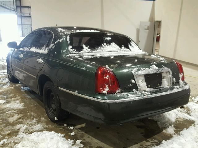 1LNFM82W8XY604322 - 1999 LINCOLN TOWN CAR S GREEN photo 3