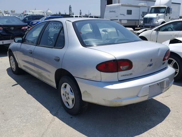 1G1JC524917168908 - 2001 CHEVROLET CAVALIER B SILVER photo 3