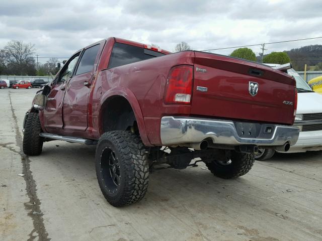 1C6RD7NT9CS171501 - 2012 DODGE RAM 1500 L RED photo 3