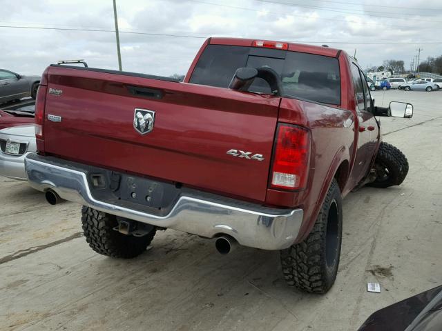 1C6RD7NT9CS171501 - 2012 DODGE RAM 1500 L RED photo 4