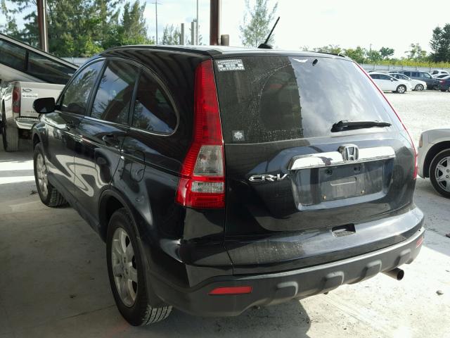 JHLRE38788C026791 - 2008 HONDA CR-V EXL BLACK photo 3