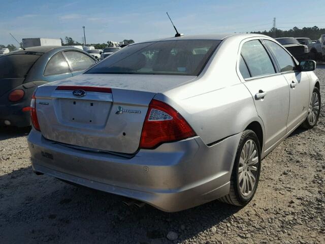 3FADP0L32BR168055 - 2011 FORD FUSION HYB GRAY photo 4