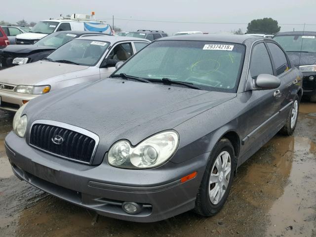 KMHWF25S84A956501 - 2004 HYUNDAI SONATA GL GRAY photo 2