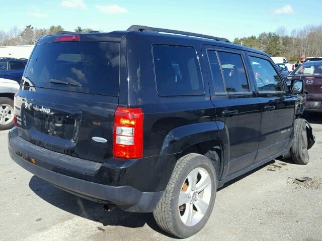 1C4NJRFB8ED665941 - 2014 JEEP PATRIOT LA BLACK photo 4