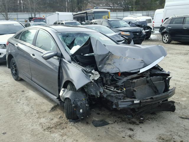 5NPEC4AC6EH929780 - 2014 HYUNDAI SONATA SE GRAY photo 1